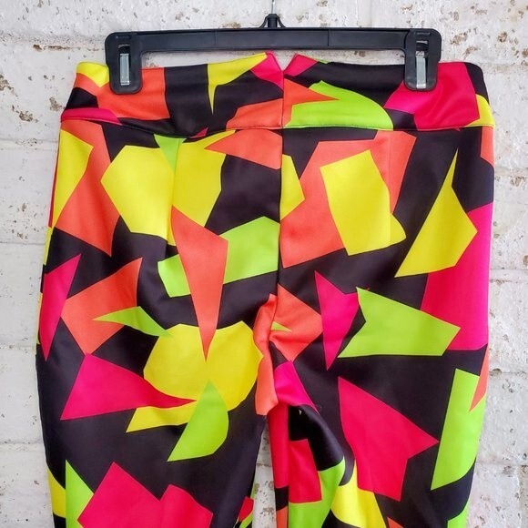 Shinesty Romania Women's Ski Pants 80s 90s Geometric Print Snow Winter Sz Small - Picture 6 of 15